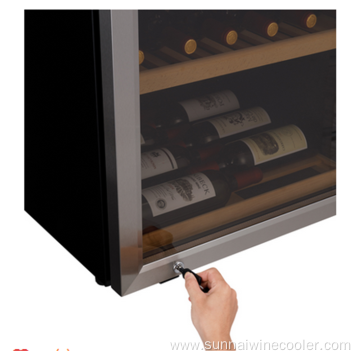 180 Bottle LED Light Strip Cooling Wine Cabinet